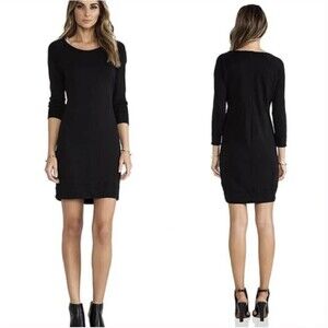 James Perse Raglan Sweatshirt Long Sleeve French Terry Knit Dress Size 1